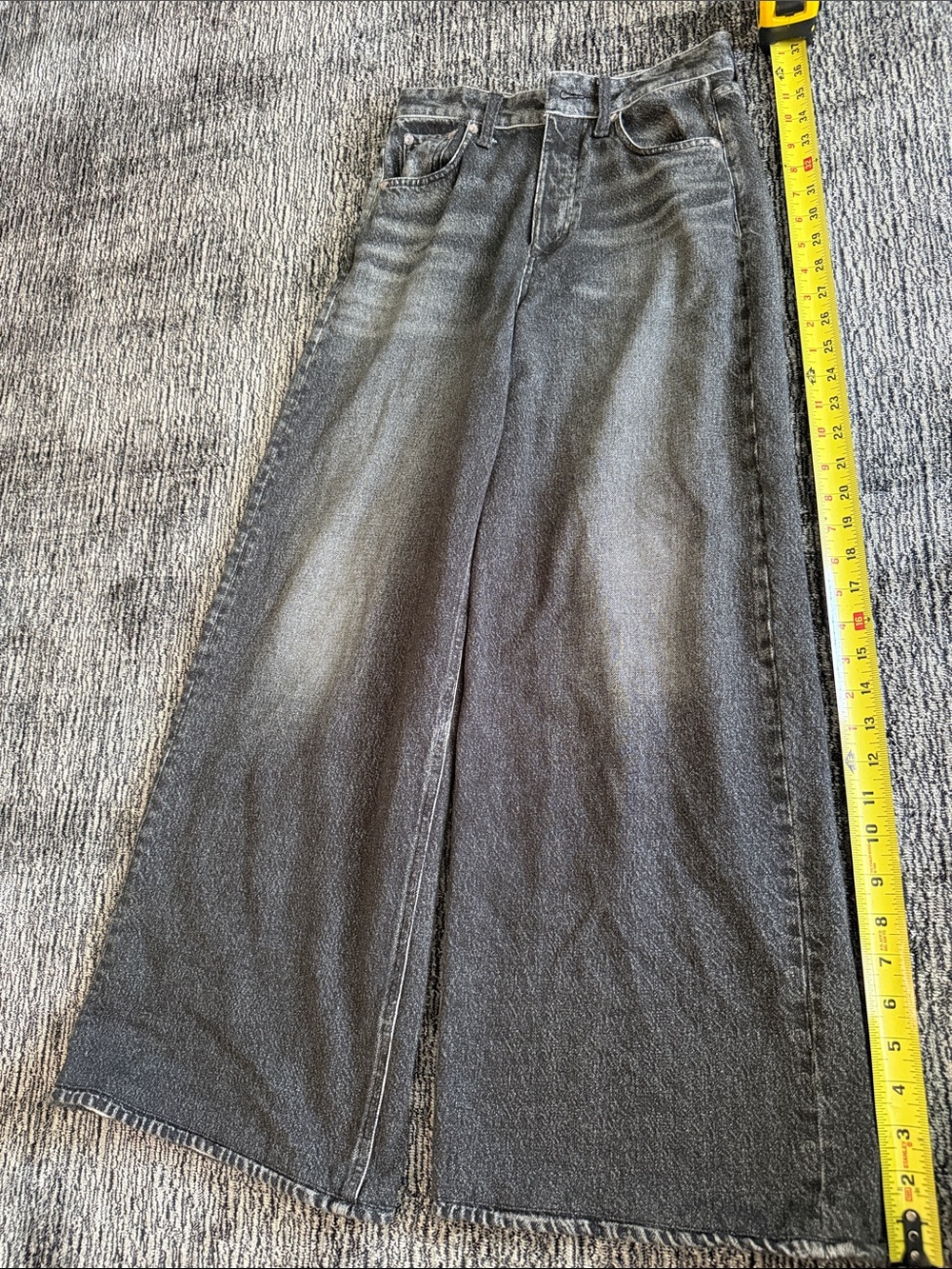 rag & bone Men's Bootcut Jeans in Washed Black